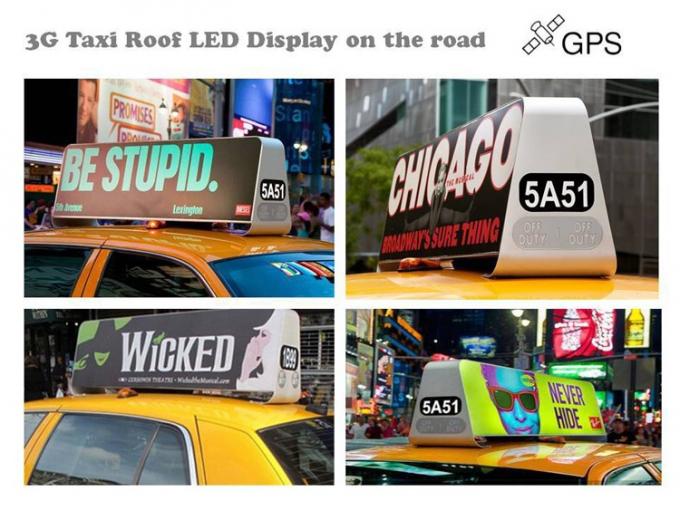 o táxi P5 sem fio de anúncio conduzido programável sem fio de 3G WIFI conduziu a exposição da luz superior